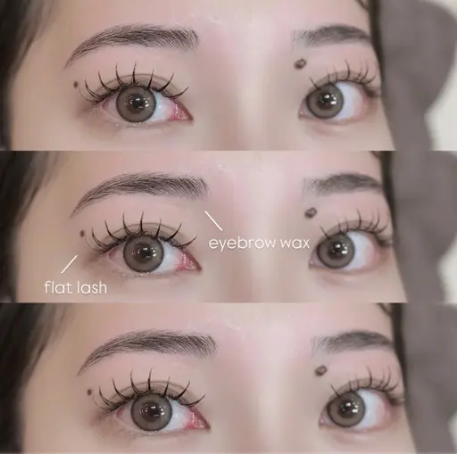 【🩶セットでお得🩶】フラットラッシュ100本＆アイブロウwax脱毛⟡.·*.