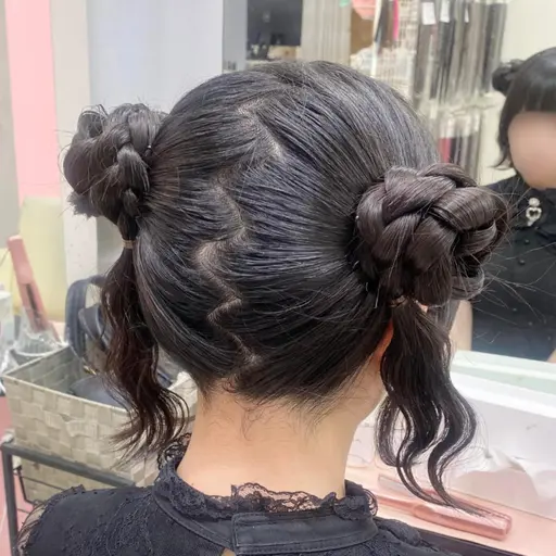 ❣️練習モデル❣️ヘアセット　写真のくらげヘア限定　※補足説明必読