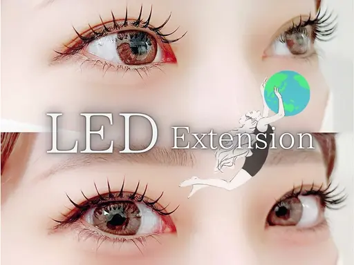 LEDエクステ100本(フラット+1,320円)