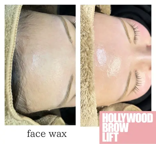 【フェイスWax脱毛（全顔）+眉スタイリング】（オーガニックWax使用）🍯