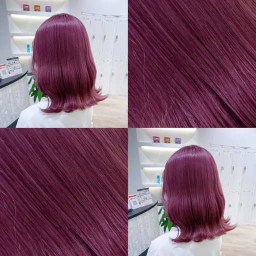 🍓ᩚ🍒ᩚ🍎ᩚブリーチカラー➕メンテナンスカット➕ミニトリートメント🍓ᩚ🍒ᩚ🍎ᩚ