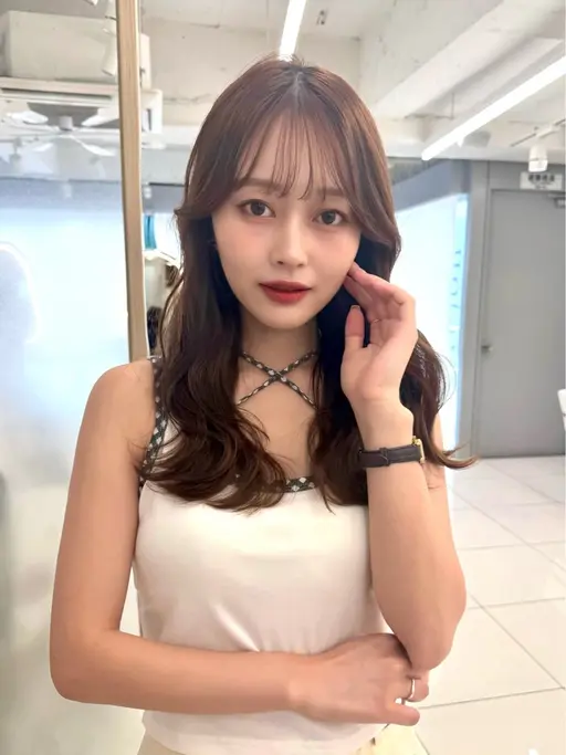 【✨3連休限定🪽】💗韓国ヘアカット＋ブリーチなしワンカラー  120分 #レイヤーカット #韓国スタイル