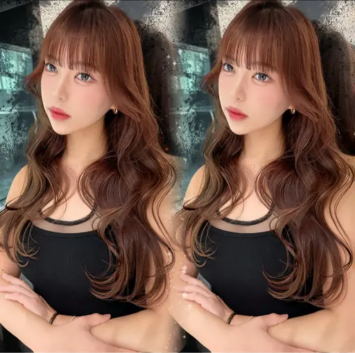 【🎀12月平日限定🎀】美容液ダメージレスカラー+前髪カット&顔周りカット+モルティナスチームトリートメント✨