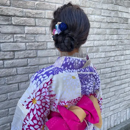 8/4みなとみらい花火大会🎇浴衣着付け➕持ち込みデザイン可能💫ヘアアレンジ！時間外予約リクエストも可‼️