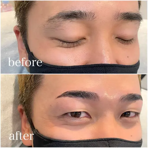 メンズ　眉毛パーマモデル　毛量調整込み💇【練習モデル募集0円】→補足説明のご確認もお願いします。
