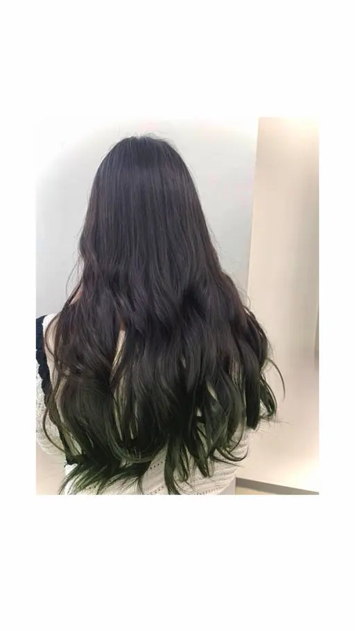 デザインカラー+トリートメント🍒　　　　　　　　　　　　　　イヤリングカラー、ハイライト、すそカラー