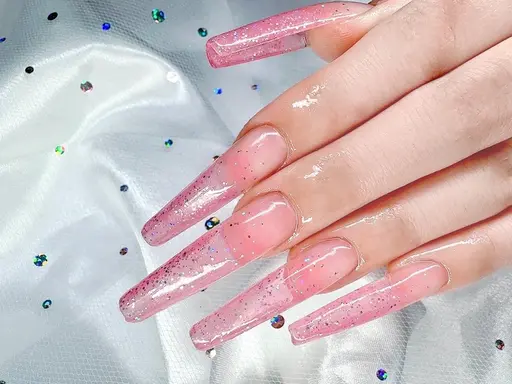 ✨（オフあり）スカルプ並みの強度✨長さ出しジェルチップアプレ💅ワンカラーorラメグラ