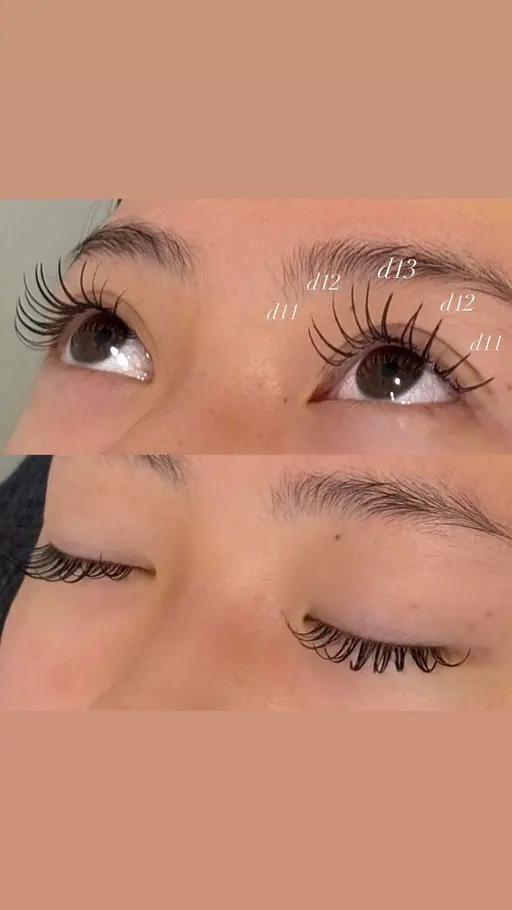 《練習会モデル》マツエク100本キュートデザイン10、11mm