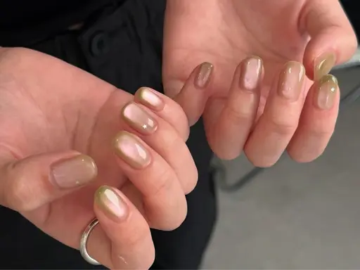 研修コ一ス*ワンカラ一/ラメグラデ一ションマグネットフラッシユ1980円