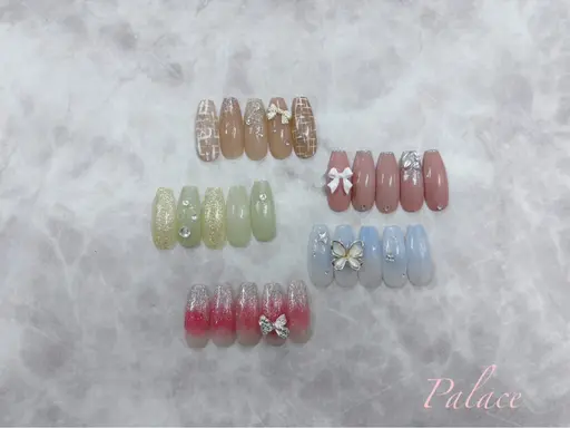 🎀5種類から選べるワンホンデザイン🎀長さ出しのある方限定🩵