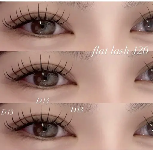 【LED extensions】フラットラッシュ100本💫