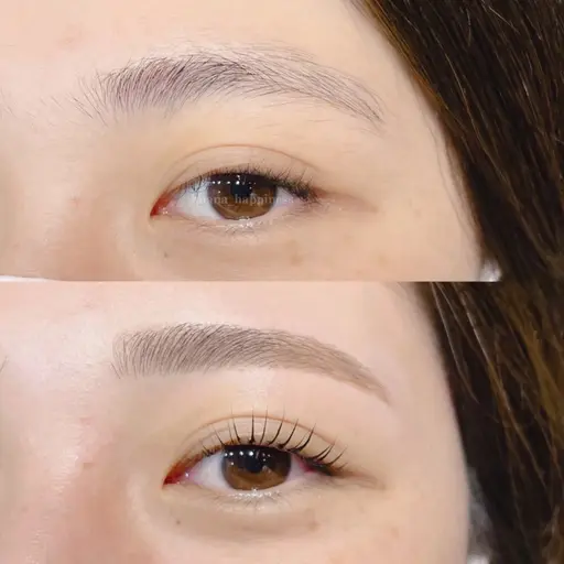 19日🈳あり‼️人気No.1🌟黄金比美眉WAX（間引き込み）×まつ毛パーマ👀✨コーティング付き🎀