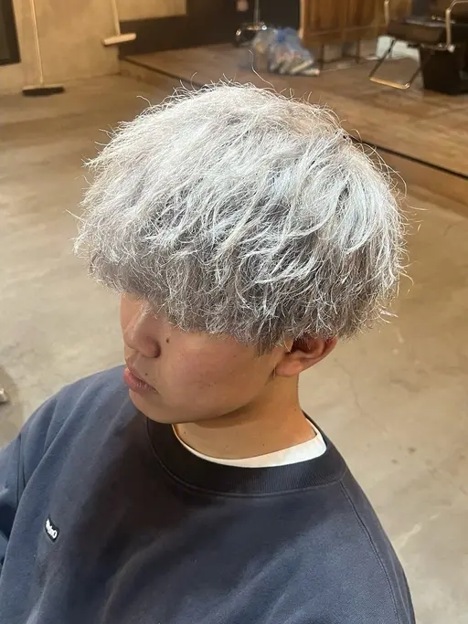 【練習モデル様募集】メンズカット+ブリーチパーマ¥10000 #ブリーチパーマ #メンズパーマ #波巻き #スパイラル