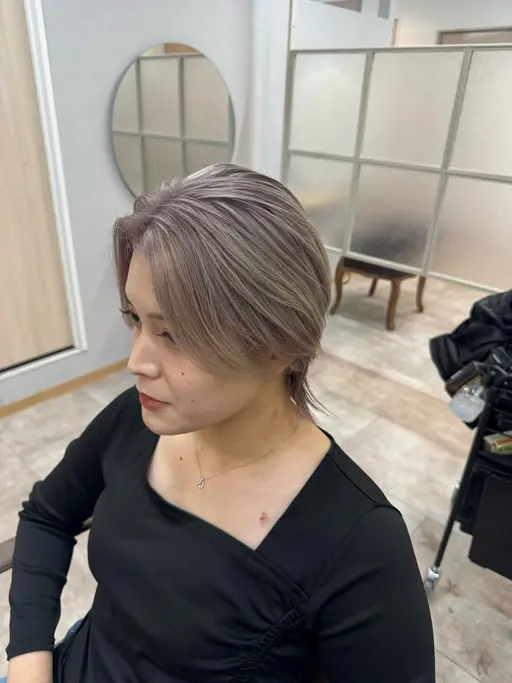 「ヘアオイル付き✨」カット+カラー+トリートメント