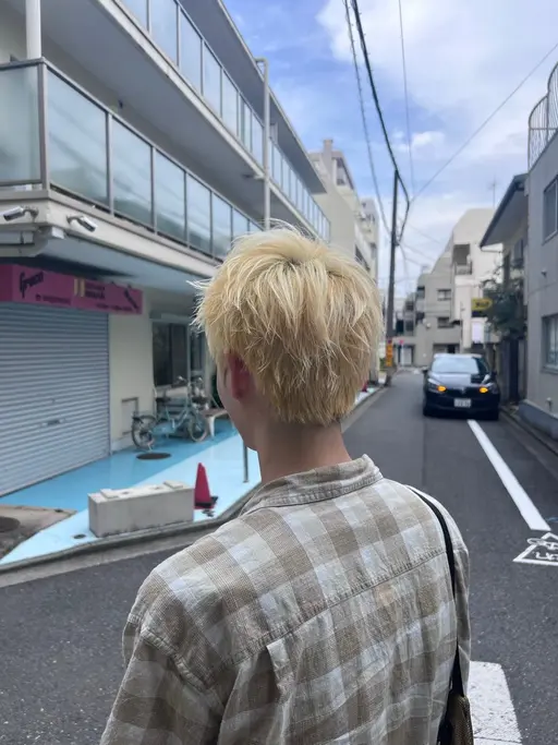 メンズ限定 ブリーチダブルカラー＋ヘアセット