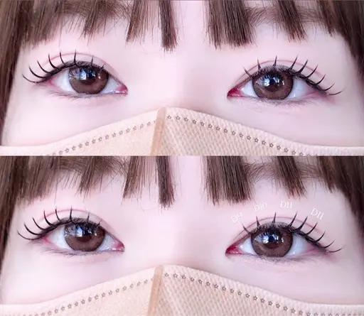 【仕上がり写真撮影OKな方限定】3Dラッシュ60束(180本)トリートメント束感仕上げ 3000円