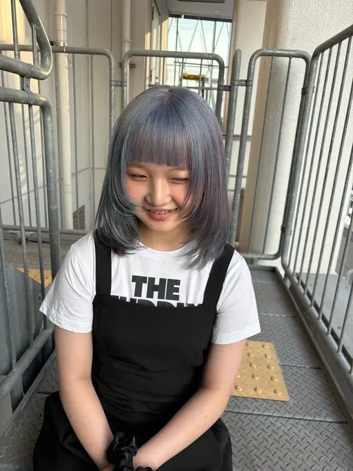 人気No.1🩶ダメージレスで透明感🩶ケアブリーチ+カラー+うる艶トリートメント🪞#ハイトーン #髪質改善