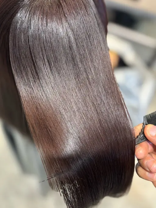 【当日『1枠』限定クーポン】 酸性ストレート＋カット✂️＋ラピッドシルキーTR⭐ 自然な艶と柔らかさを実現！