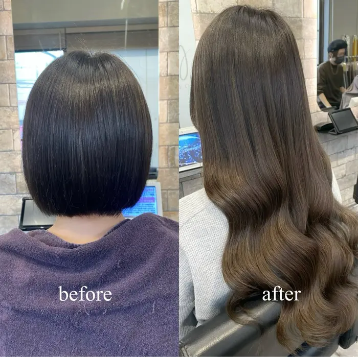 ヘアスタイル・髪型カタログ「シールエクステ100本」byカラー