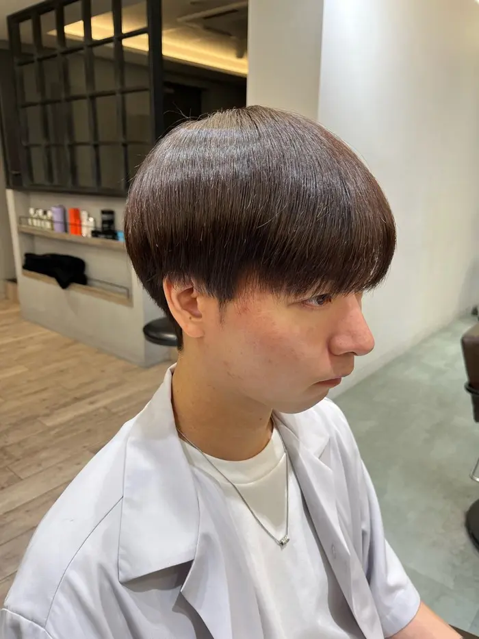 ヘアスタイル・髪型カタログ「センターパートから☆ラウンドマッシュ