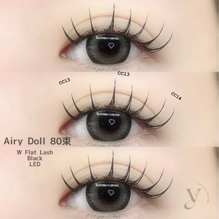 エアリードール(Wフラットラッシュ)80束 #LEDマツエク｜𝐧𝐞𝐨𝐧新宿