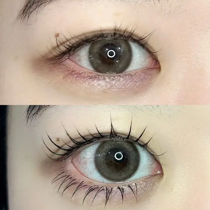 パリジェンヌ3セット パリジェンヌ下まつげ40本 ビフォーアフター｜GALN yumi パリエク(GALN