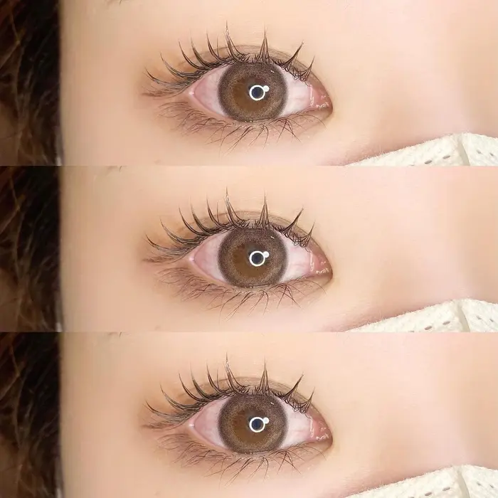 まつげエクステ ブラウンフラットラッシュ100本 Ccurl 10/11/12 cute