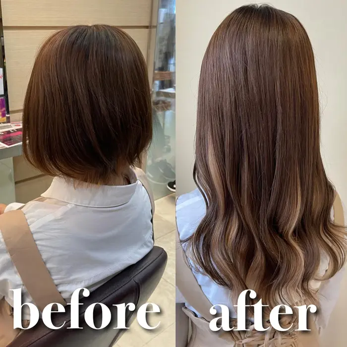 ミルクブラウン*80本シールエクステ オレンジ ブラウン 茶色 P-S3 シール エクステ 人毛 ロング ヘア