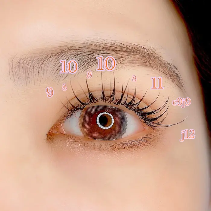 リフエクエクステ80本 Cカール/Jカール 太さ : 0.15 長さ : 8㍉ - 12