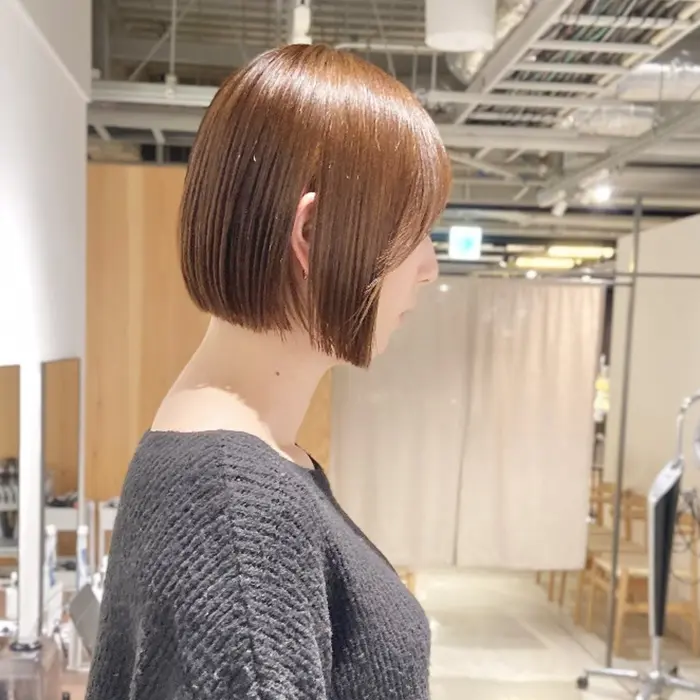 丸みショート×ダークブラウン ｜gotoday shiare salon渋谷モディ店所属