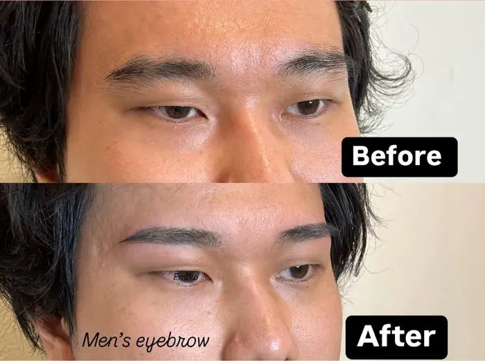 眉毛っち メンズアイブロウ ボサ眉からイケメン眉へ変身 アイブロウ八王子