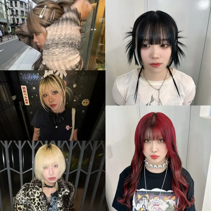 シールエクステ70枚/ビフォーアフター/色落ちに合わせたカラー