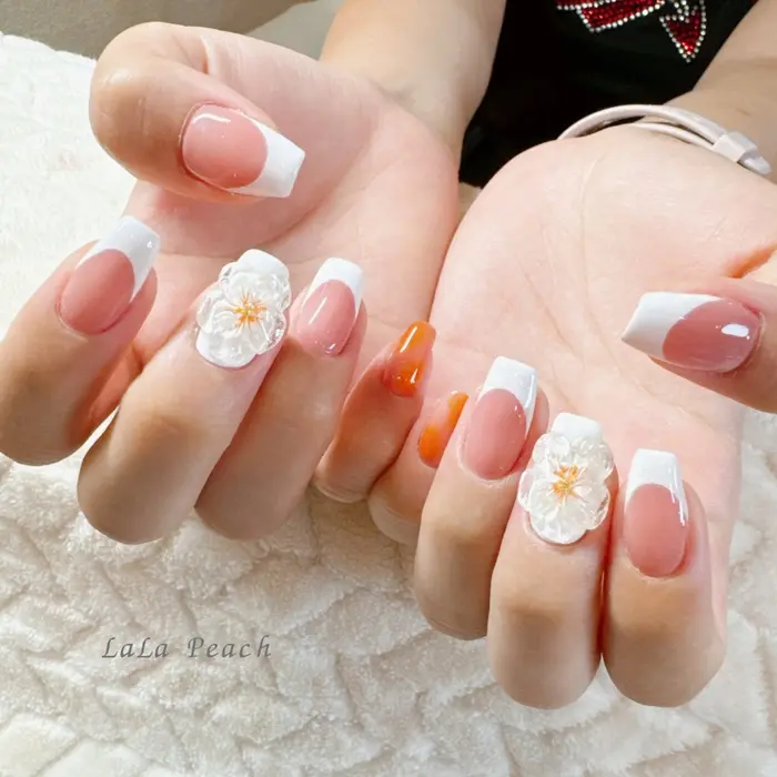 ネイル 高品質♡ジェルネイルシール 3D ハンド ZX-3135 ✿︎ 花柄