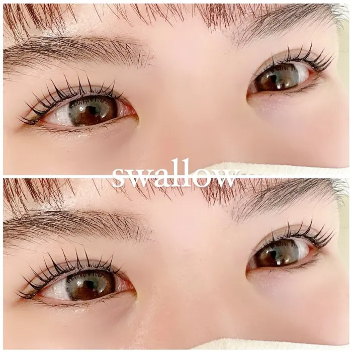 マツエク　まつ毛　Dカール　×30 お客様デザイン カール：Dカール ビューラー式まつ毛パーマ 30分でこの