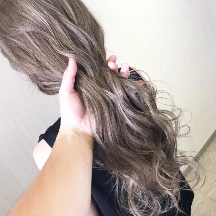 ライトベージュ60シールエクステ　ベージュ系カラー シールエクステ 人毛 60% 18 ライトイエローベージュ 長さ52cm