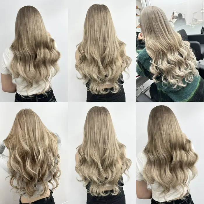 ミルクブラウン*80本シールエクステ シールエクステ 約50cm 20シート(40本分) 人毛エクステ エクステ