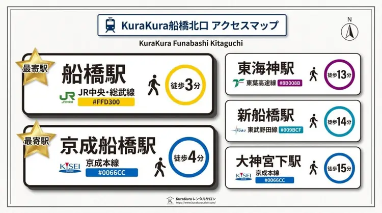 レンタルサロンKuraKura船橋北口の内観・外観3