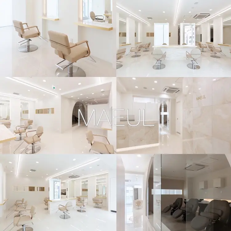 MAEUL栄 韓国/レイヤーカット/前髪顔まわり/髪質改善/透明感カラーの内観・外観1