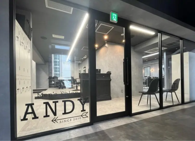 Men's Salon ANDY 御堂筋なんば店の内観・外観1