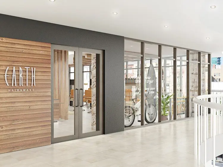 HAIR&MAKE EARTH 浦添店の内観・外観1