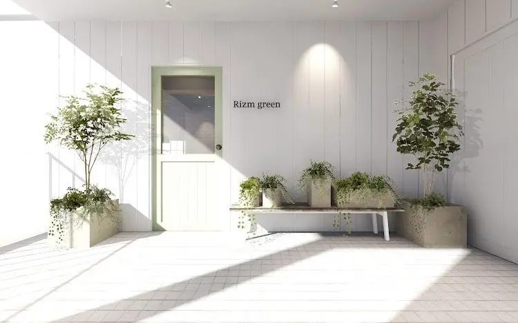 Hair space Rizm greenの内観・外観1