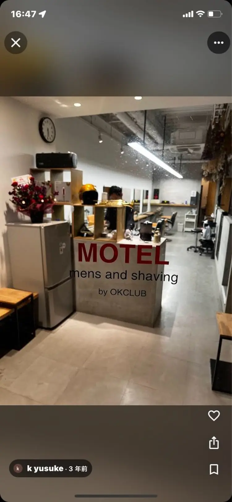 MOTEL mens and shaving 柏店の内観・外観3