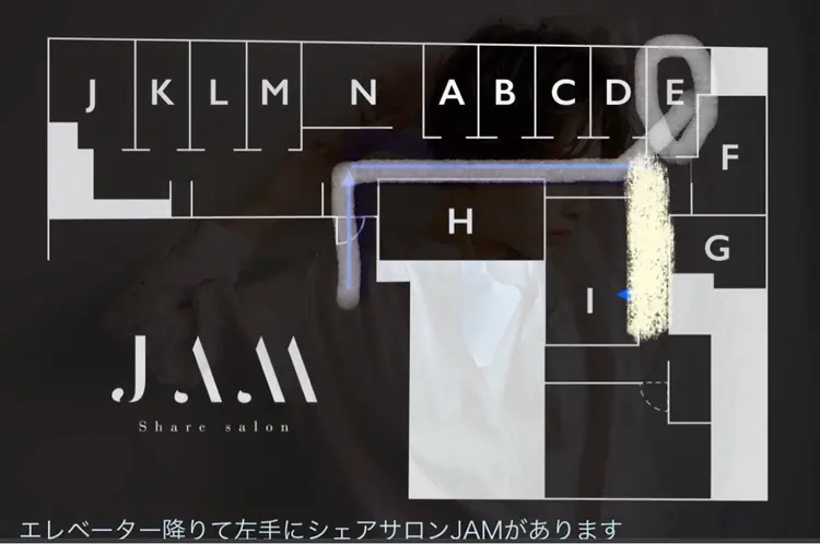 share salon JAM銀座内　サロンK&Rの内観・外観2