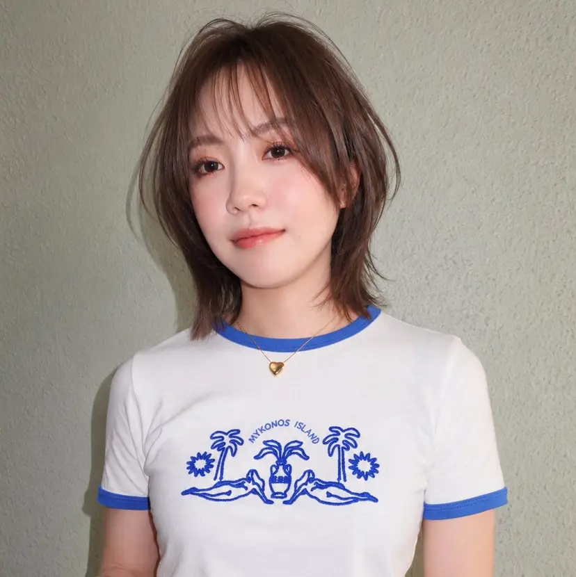 顔周りレイヤーカット ブリーチminamiの掲載