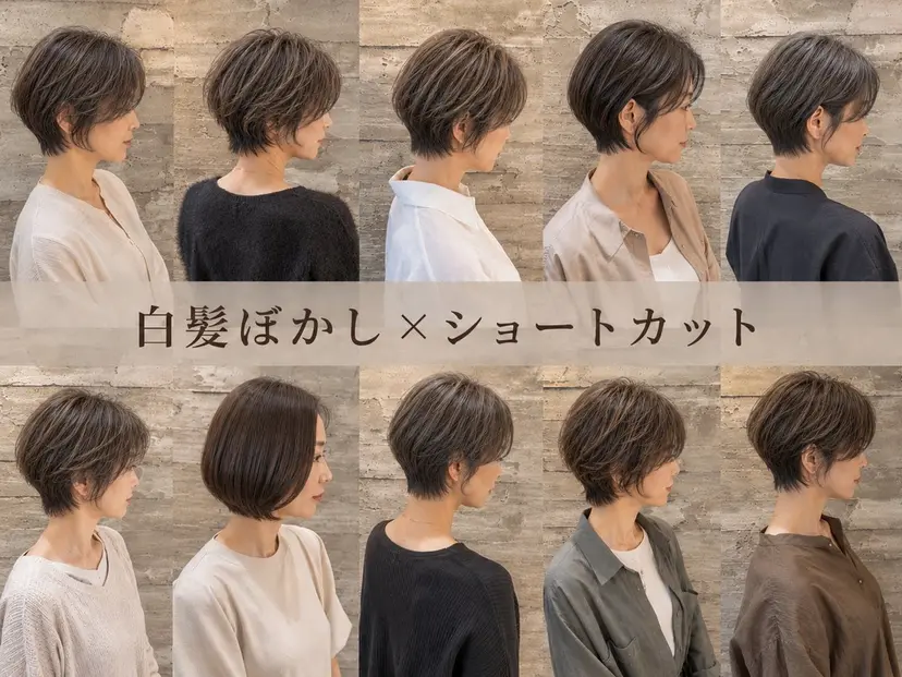 ショートカット │ 白髪ぼかし│ゆうまの掲載
