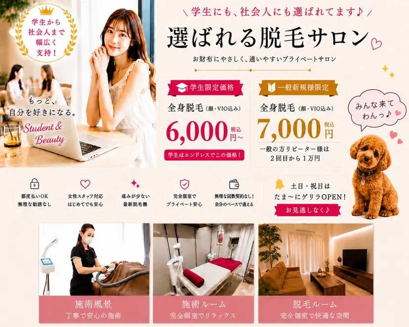 脱毛サロン RP（ルピ）の掲載