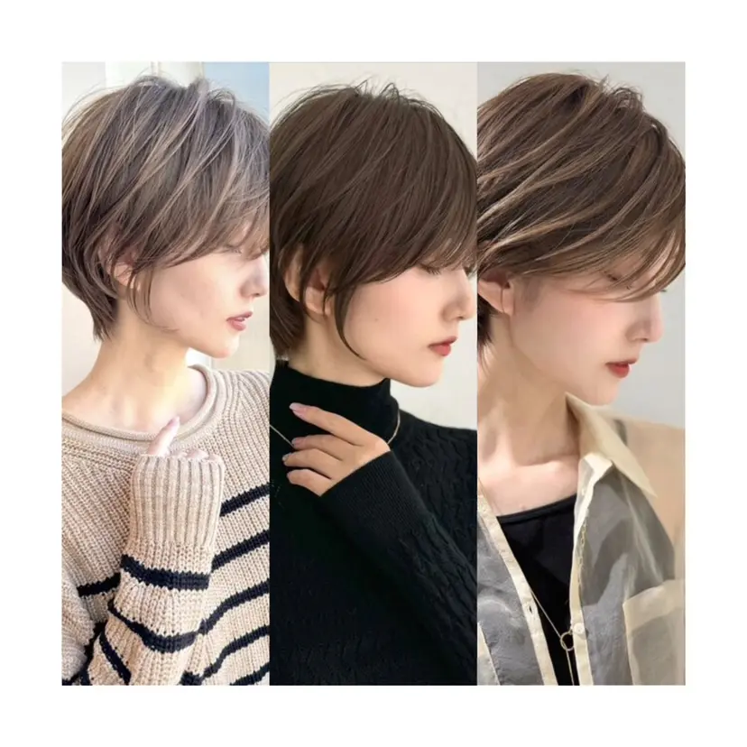 大人可愛いショート/ 小顔/絶壁解消/荒砂の掲載
