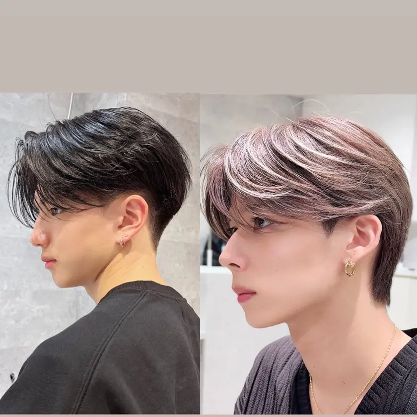 センターパート /韓国men'sヘアの掲載