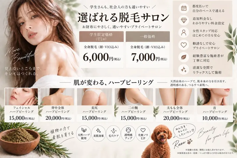脱毛サロン RP（ルピ）の掲載