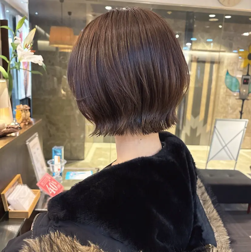 人気サロン縮毛矯正 ボブカットカラーの掲載